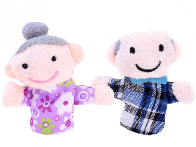 Ensemble de marionnettes à doigts Famille 6 pcs