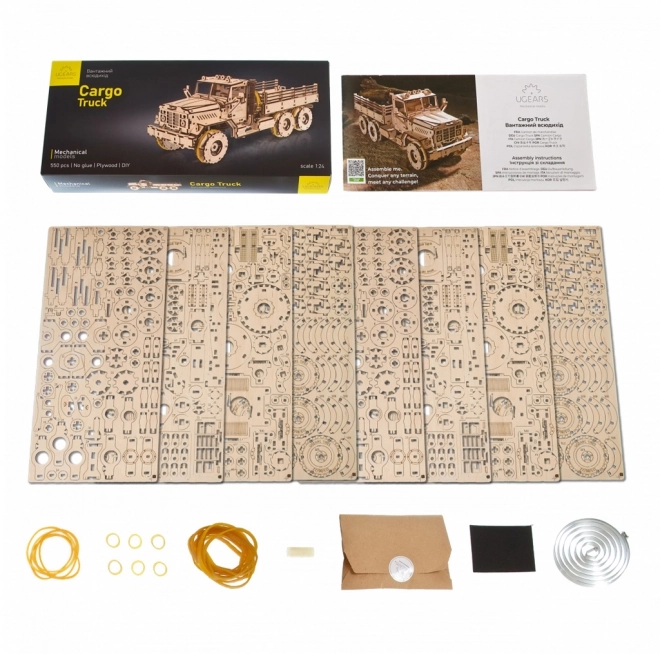 Ugears Puzzle mécanique 3D en bois Camion CARGO