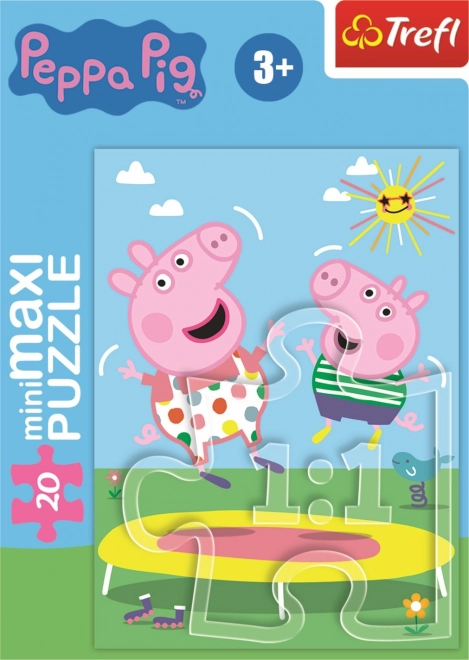 TREFL Puzzle Peppa Pig : Sur le trampoline 20 pièces