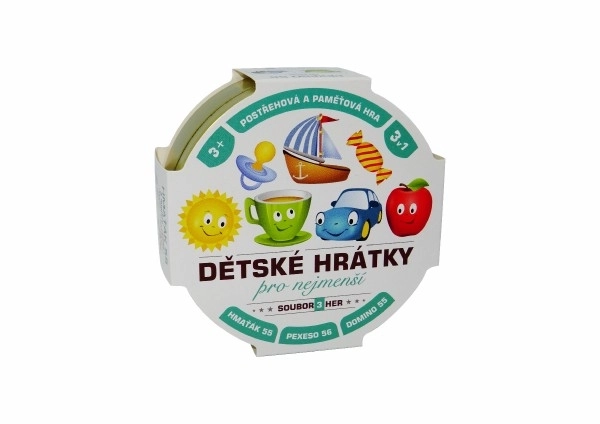 Jeux pour enfants pour les plus petits 3 en 1 jeu de société dans une boîte en métal