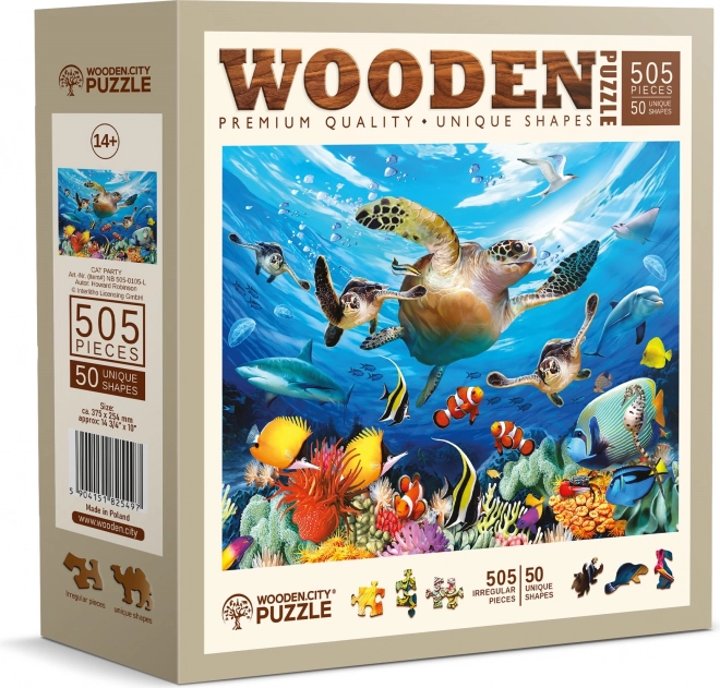WOODEN CITY Puzzle en bois La vie dans l'océan 505 pièces