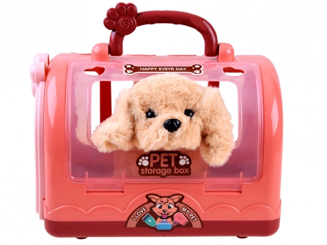 Chien en peluche interactif au salon SPA