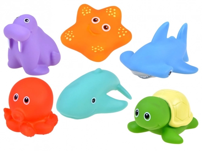 Animaux marins colorés pour le bain - ensemble de 6 pièces
