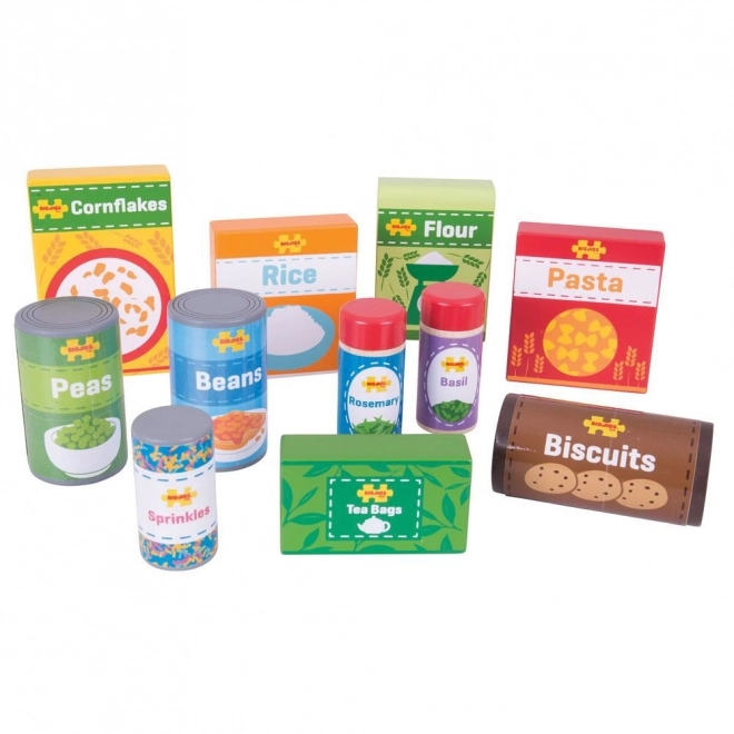 Set d'aliments non périssables Bigjigs Toys