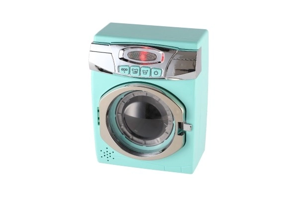 Machine à laver turquoise avec effets sonores et lumineux