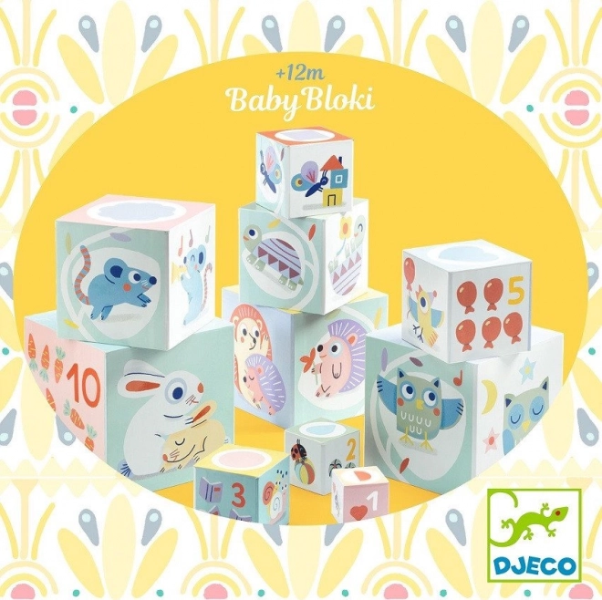 Tour de cubes Les animaux de la forêt DJECO