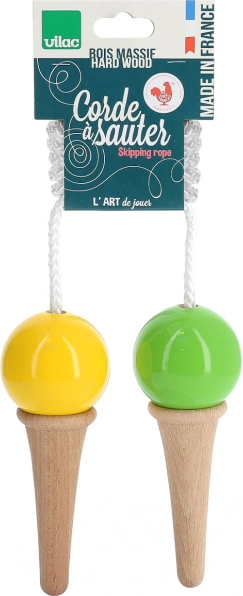 Corde à sauter enfant glace jaune‑vert – VILAC