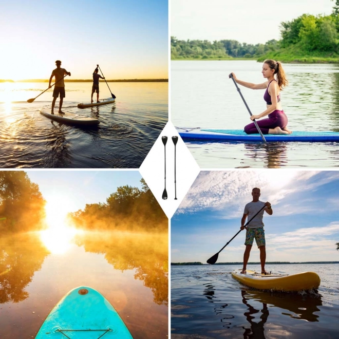 Pagaie SUP kayak pliable en aluminium 2 en 1 réglable 175 - 220 cm