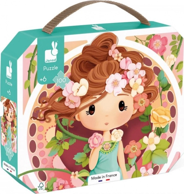 Puzzle JANOD dans une valise Inspiré par Mucha 100 pièces