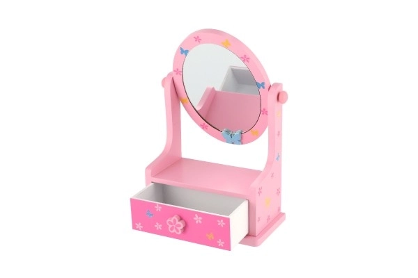 Miroir pour enfants avec boîte à bijoux
