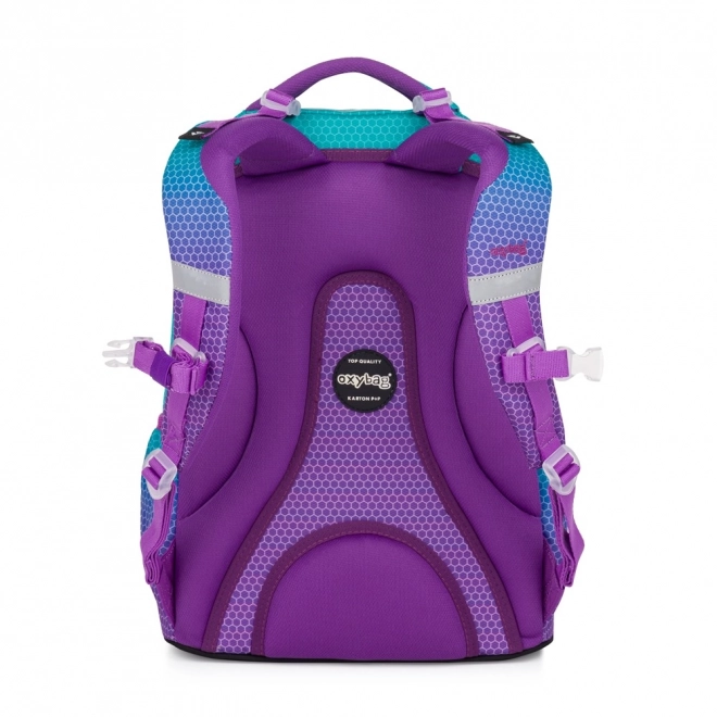 Sac à dos scolaire OXY Ombre bleu-rose