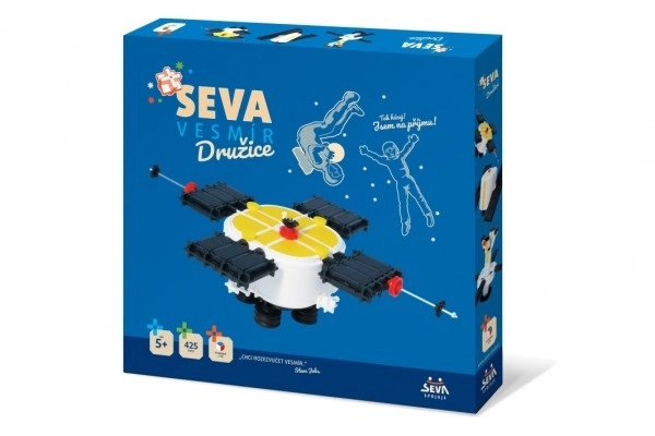 Jeu de construction SEVA ESPACE Satellite plastique 425 pièces en boîte 35x33x5cm