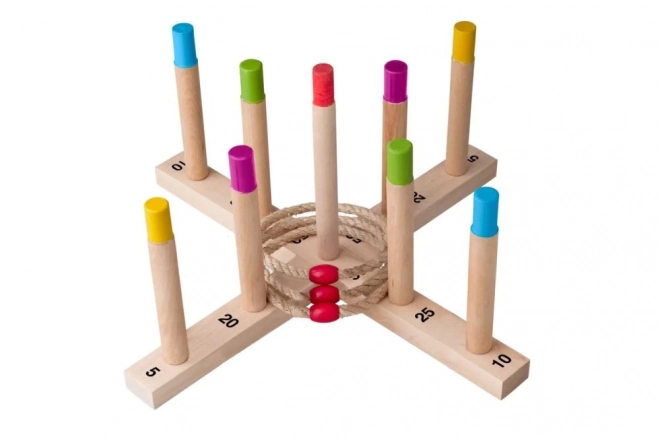 Jeu en bois de lancer d’anneaux WOODY