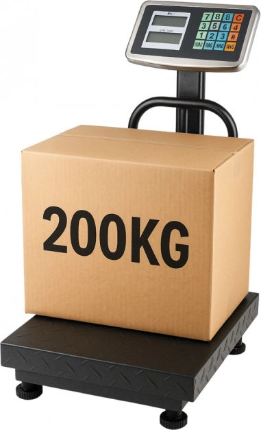 Balance électronique à plateau 200 kg avec écran LCD