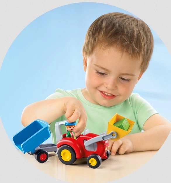 PLAYMOBIL® 1.2.3 6964 Tracteur avec remorque