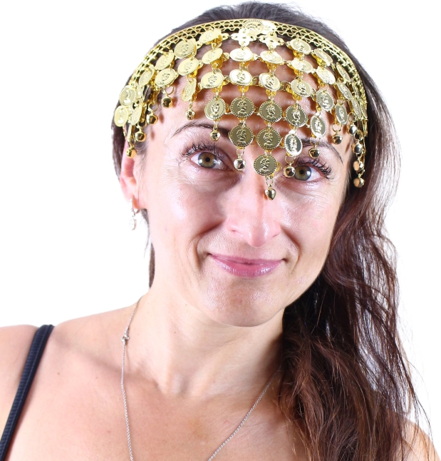 bandeau oriental avec petites pièces dorées