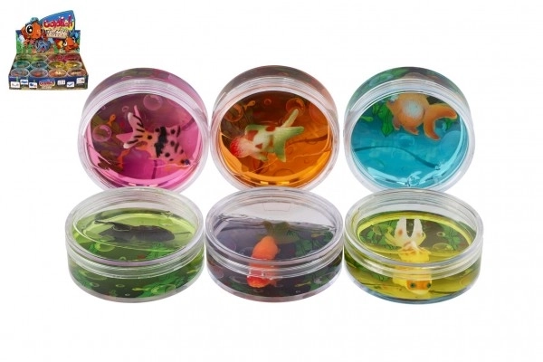 Slime transparent avec poisson
