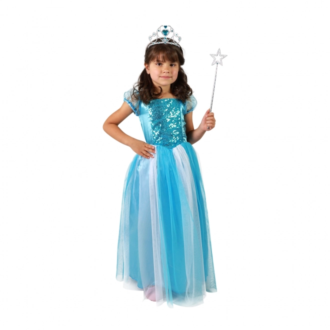 Déguisement de princesse bleue pour enfants (S)