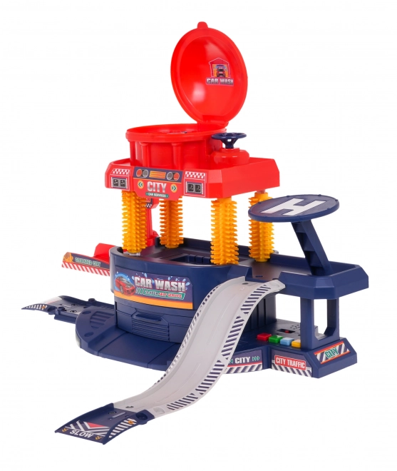 Station de lavage + 10 petites voitures et accessoires