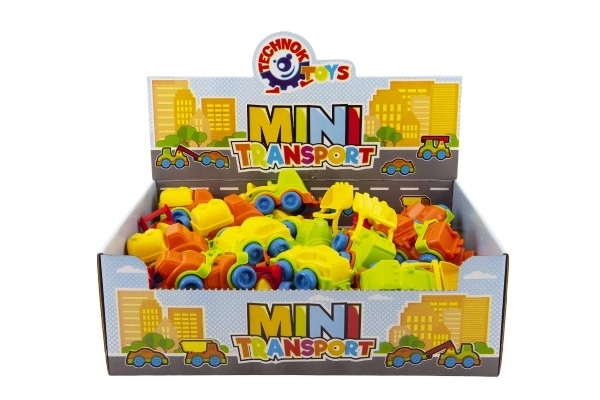 Véhicule miniature en plastique 10-12cm à roue libre, mélange de types