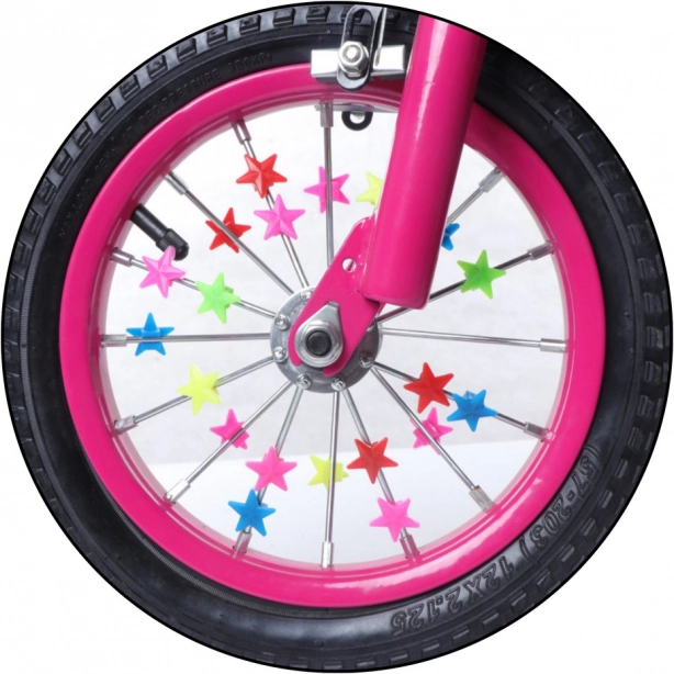 Perles pour rayons de vélo Étoiles 35 pcs colorées