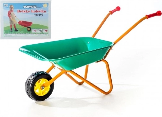 Brouette en tôle pour enfants Yupee grande – Verte