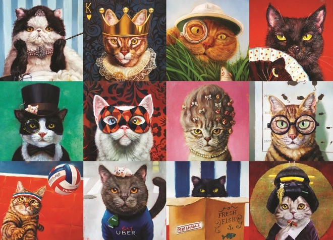 Puzzle EuroGraphics chats amusants 1000 pièces