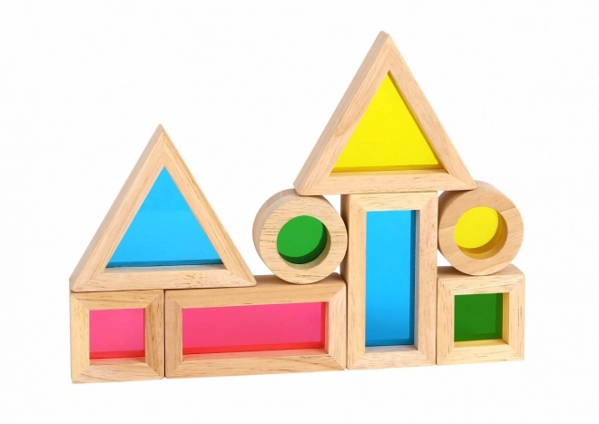 Blocs en bois colorés avec miroirs TOOKY TOY