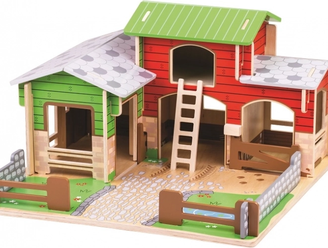 Ferme en bois COBBLESTONE Bigjigs Toys