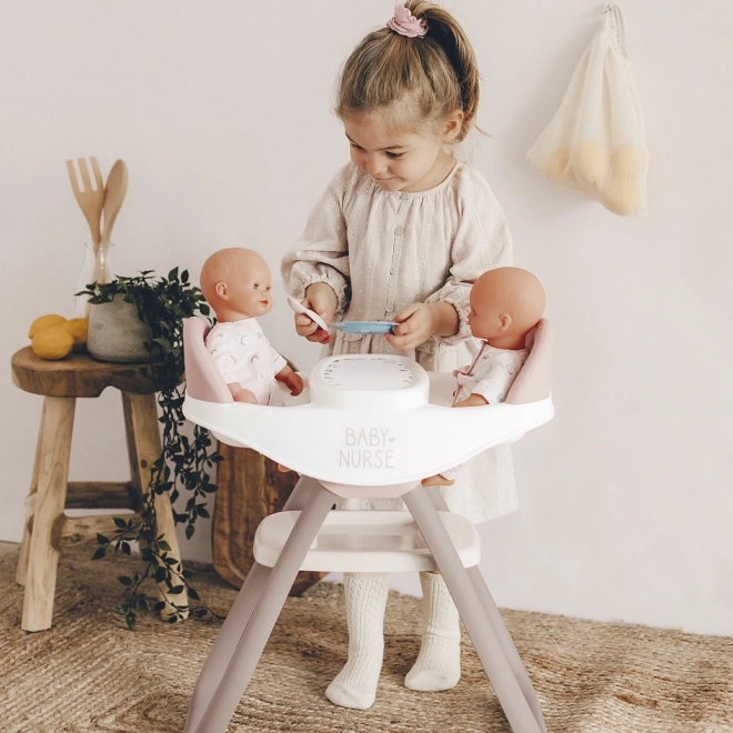 SMOBY Chaise haute pour jumeaux