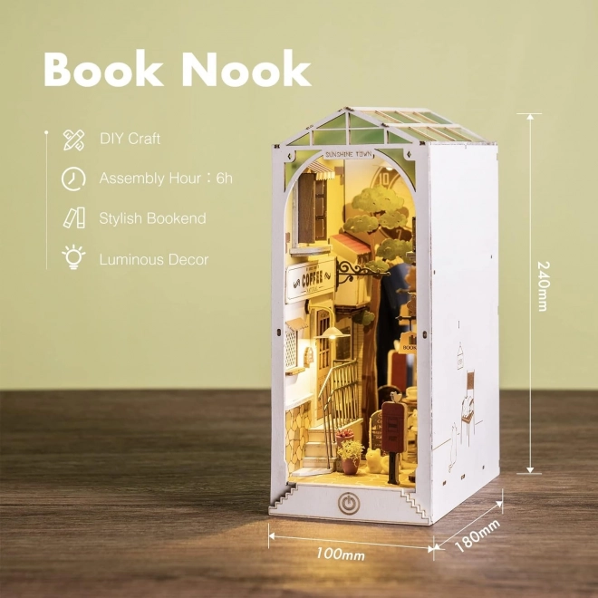 Ratelier de livres Ville du Soleil avec éclairage LED modèle 3D