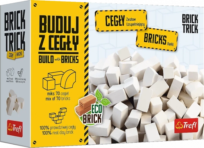 Trefl Brick Trick lot de briques blanches, assortiment 70 pcs