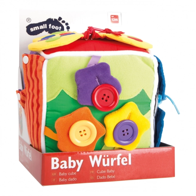 Petite cube d'activité en peluche Small Foot pour enfants
