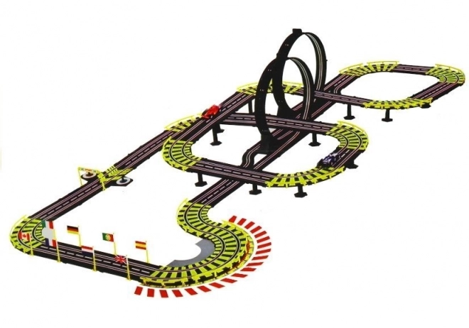 Circuit de course 11 mètres + 2 voitures Power Pack