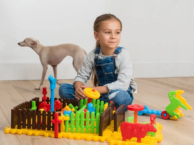Marioinex Ensemble de Construction Mini Ferme Gaufrette