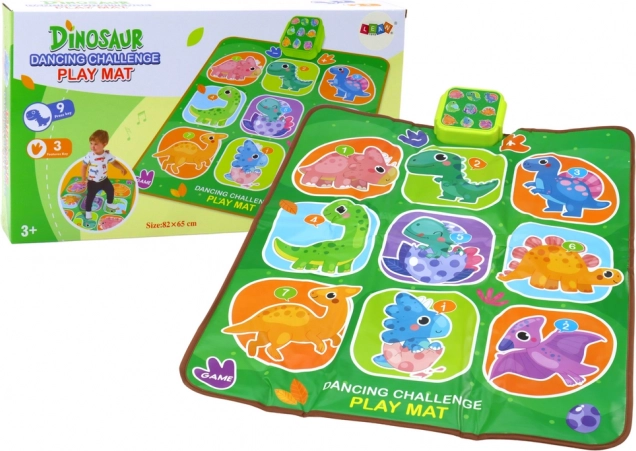 Tapis de danse interactif dinosaures – 5 modes de jeu