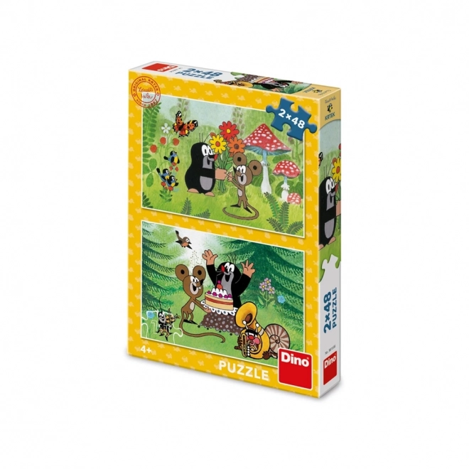 Dino Puzzle La Petite Taupe Fête