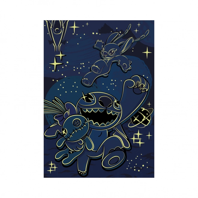 Puzzle Lilo & Stitch Néon 100 Pièces XXL