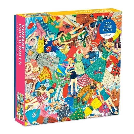 Puzzle Galison Poupées en Papier Vintage 1000 Pièces