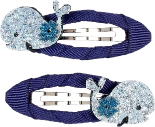 Barrettes à cheveux avec baleine scintillante - 2 pièces