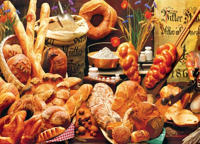 Puzzle Table avec pâtisseries 1000 pièces EUROGRAPHICS