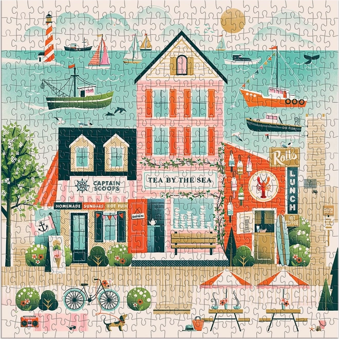 Galison Puzzle Bistro au bord de la mer 500 pièces