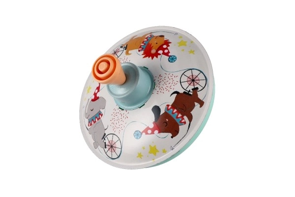Toupie tournante diamètre 12cm métal 2 couleurs 6 pièces en boîte