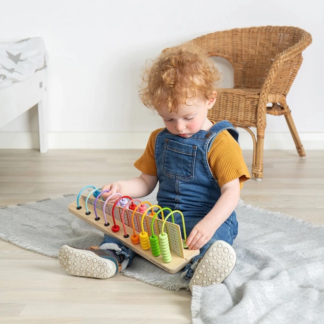 Abacus arc-en-ciel en bois pour enfants