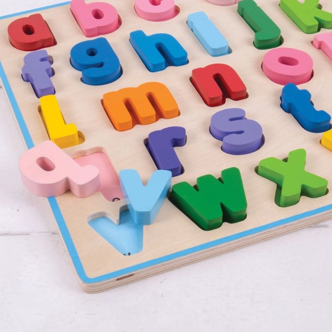 Bigjigs Baby Puzzle en bois Alphabet petites lettres