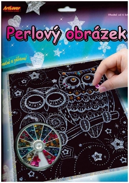 ARTLOVER Tableau de Perles Chouettes 20x25 cm