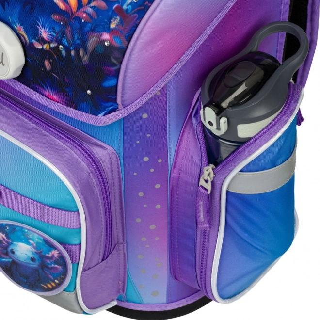 Set scolaire Baagl Ergo Axolotl : cartable, trousse et sac