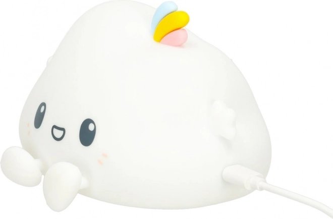 Lampe de nuit en silicone pour enfants en forme de nuage RGB