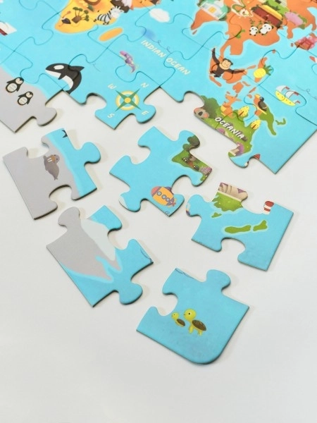 Puzzle Carte du Monde - 48 pièces