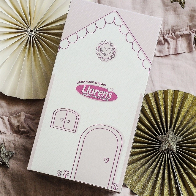 Llorens Nouveau-né fille sur couverture 35 cm
